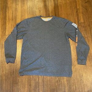 Timberland Pro Men’s Long Sleeve T-shirt Grey Graphic Size XL